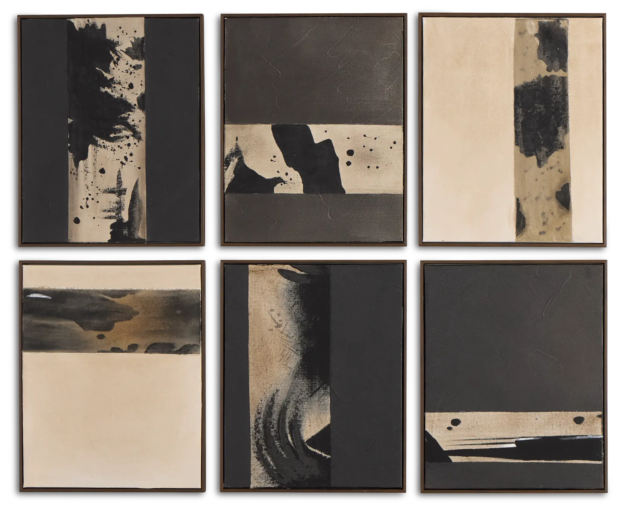 Linus Brown Set Of 6 Canvas Wall Art Linus Brown Set Of 6 Canvas Wall Art