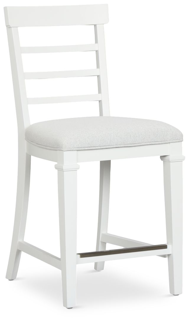 Cape Cod Ivory 24" Upholstered Barstool