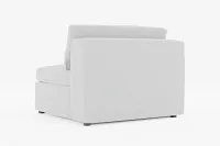 Destin Suave Gray Fabric Armless Chair