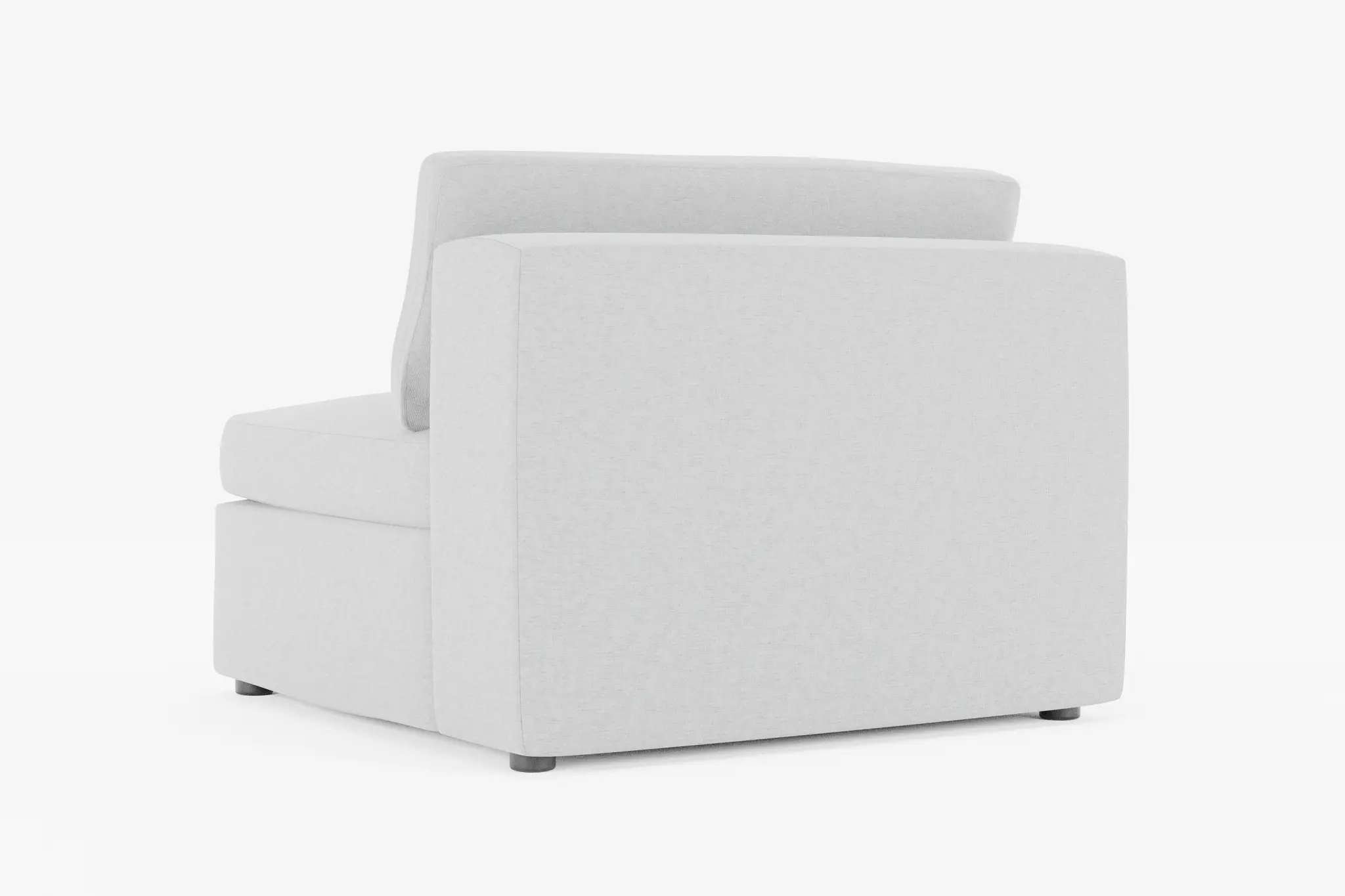 Destin Suave Gray Fabric Armless Chair Destin Suave Gray Fabric Armless Chair