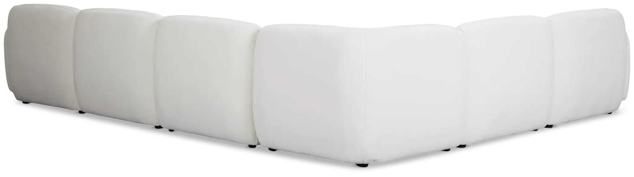 Halsey White Fabric Medium Two-arm Sectional Halsey White Fabric Medium Two-arm Sectional