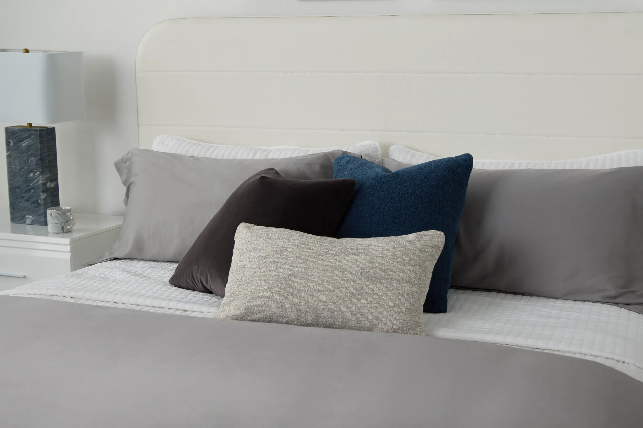 Baxter Gray Lumbar Accent Pillow