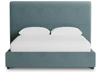 Grayton Sutton Blue 54" Upholstered Platform Bed