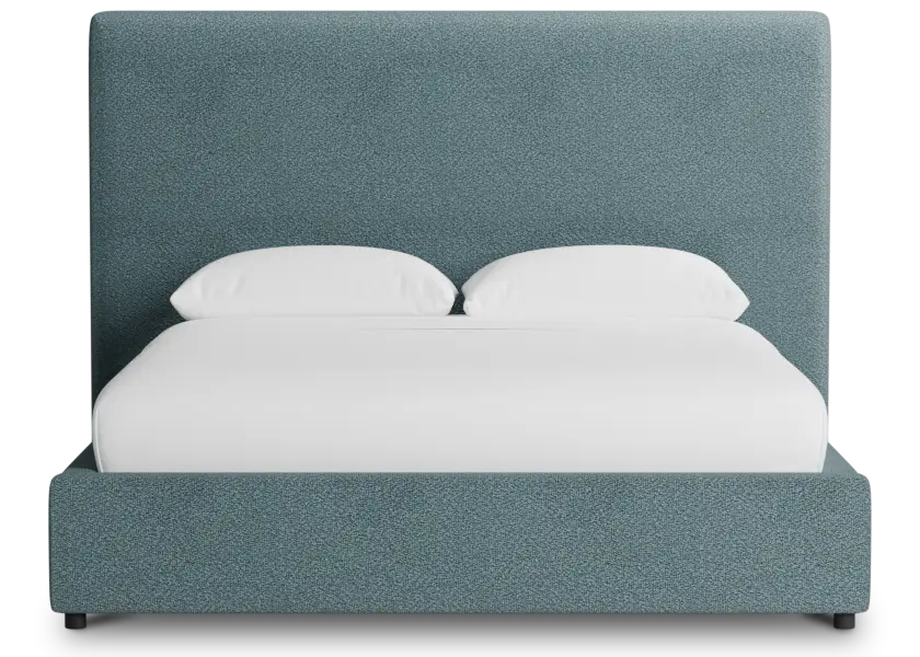 Grayton Sutton Blue 54" Upholstered Platform Bed Grayton Sutton Blue 54" Upholstered Platform Bed