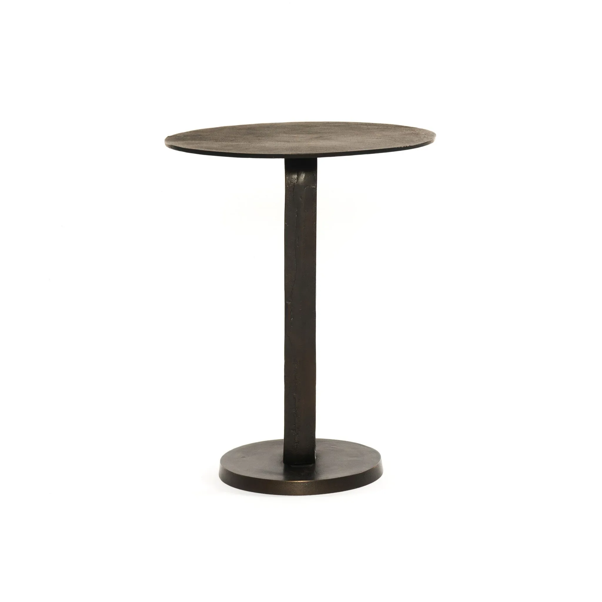 Four Hands Deem Dark Gray Round End Table