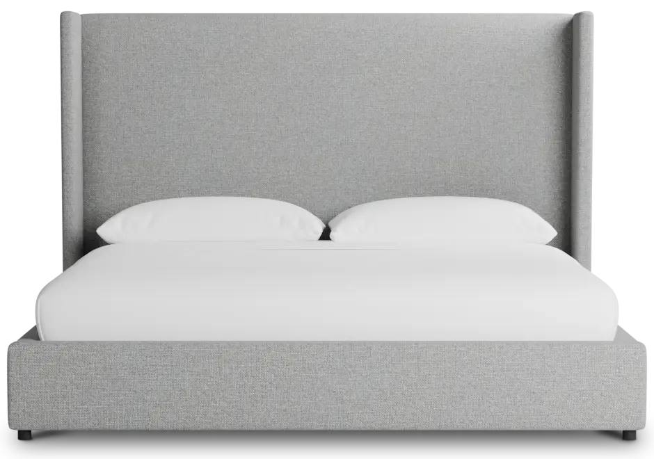 Captiva Suave Gray 60" Upholstered Shelter Bed Captiva Suave Gray 60" Upholstered Shelter Bed