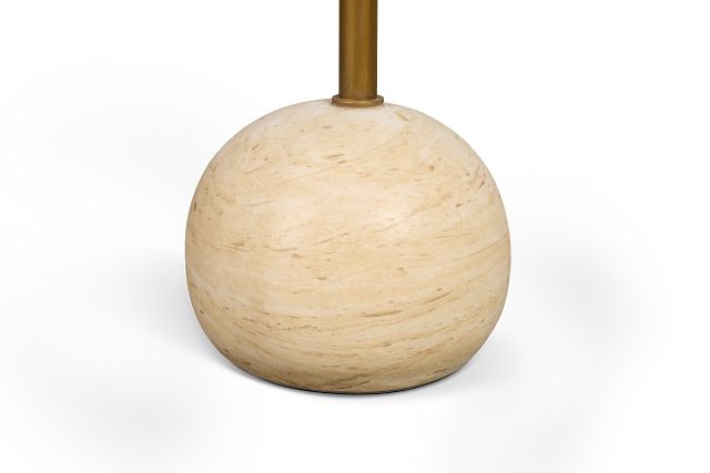 Dolli Beige Round End Table
