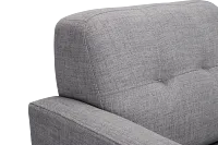 Raya Light Gray Fabric Chair