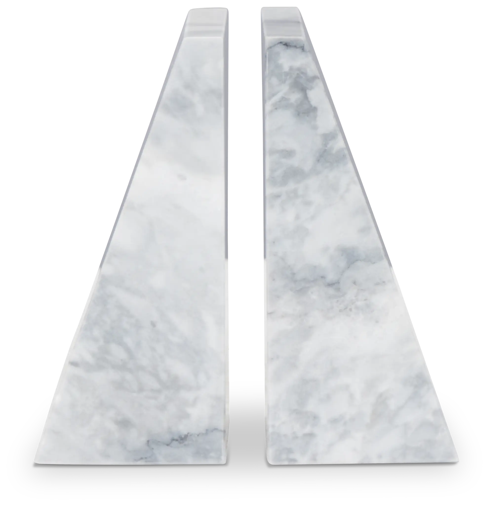 Ludo White Marble Bookends Ludo White Marble Bookends