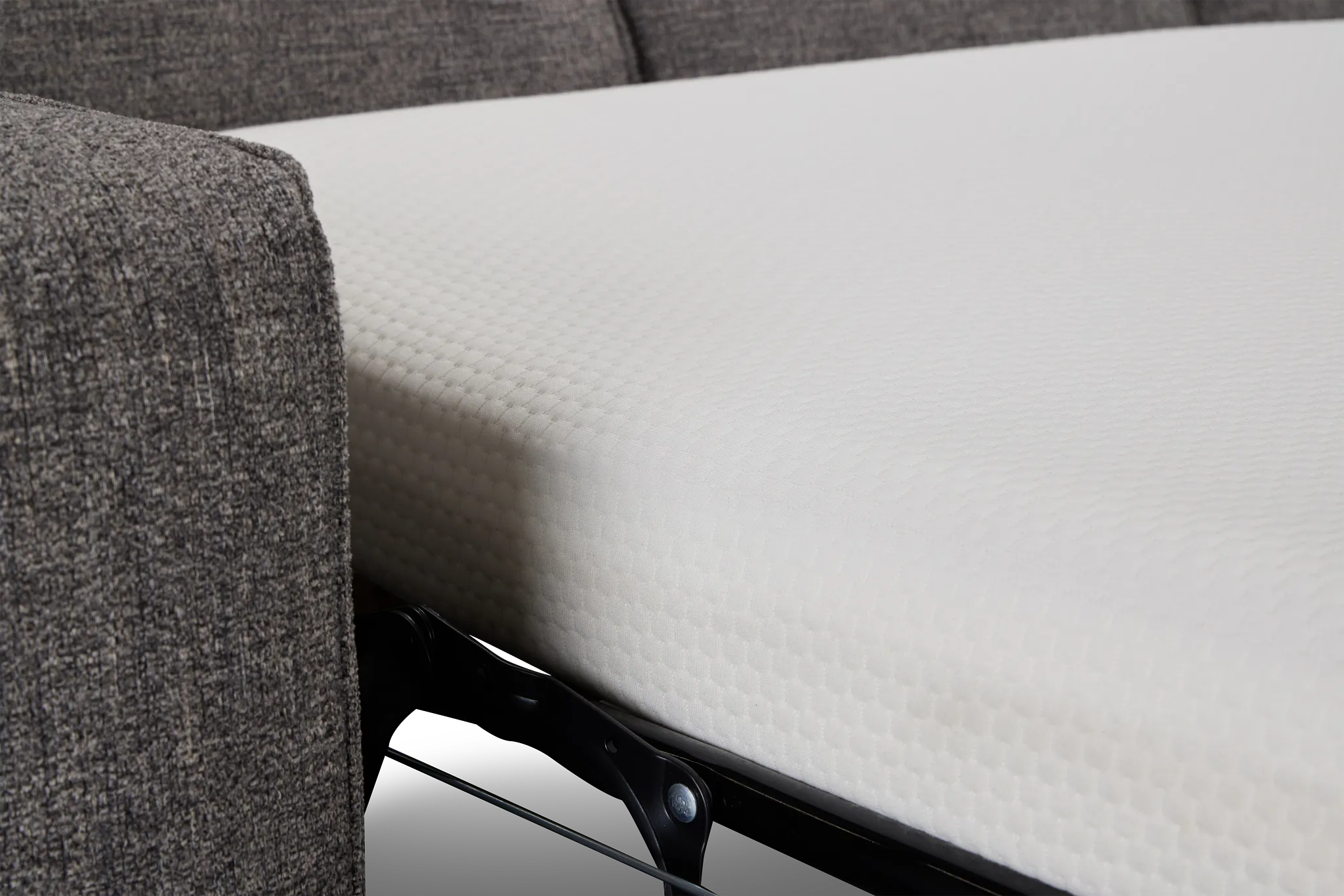 Andie Dark Gray Fabric Memory Foam Sleeper