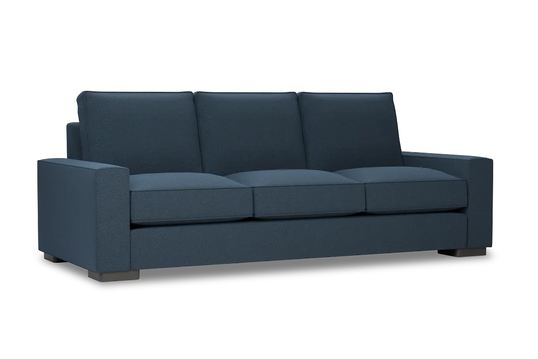 Edgewater Elite Blue 96" Sofa W/ 3 Cushions