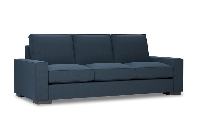 Edgewater Elite Blue 96" Sofa W/ 3 Cushions