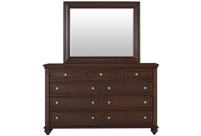 Savannah Dark Tone Dresser & Mirror