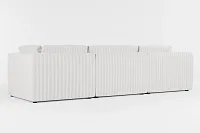 Destin Sea Lane Light Gray Fabric 3-piece Modular Sofa