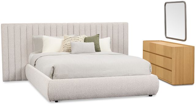 Nomad Gray Uph Spread Bedroom With Light-tone Cases