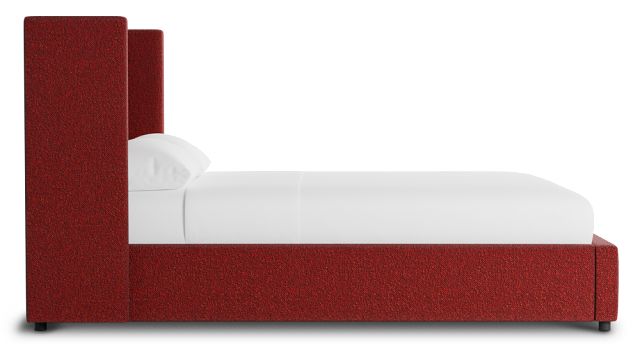 Captiva Elite Red 48" Upholstered Shelter Bed