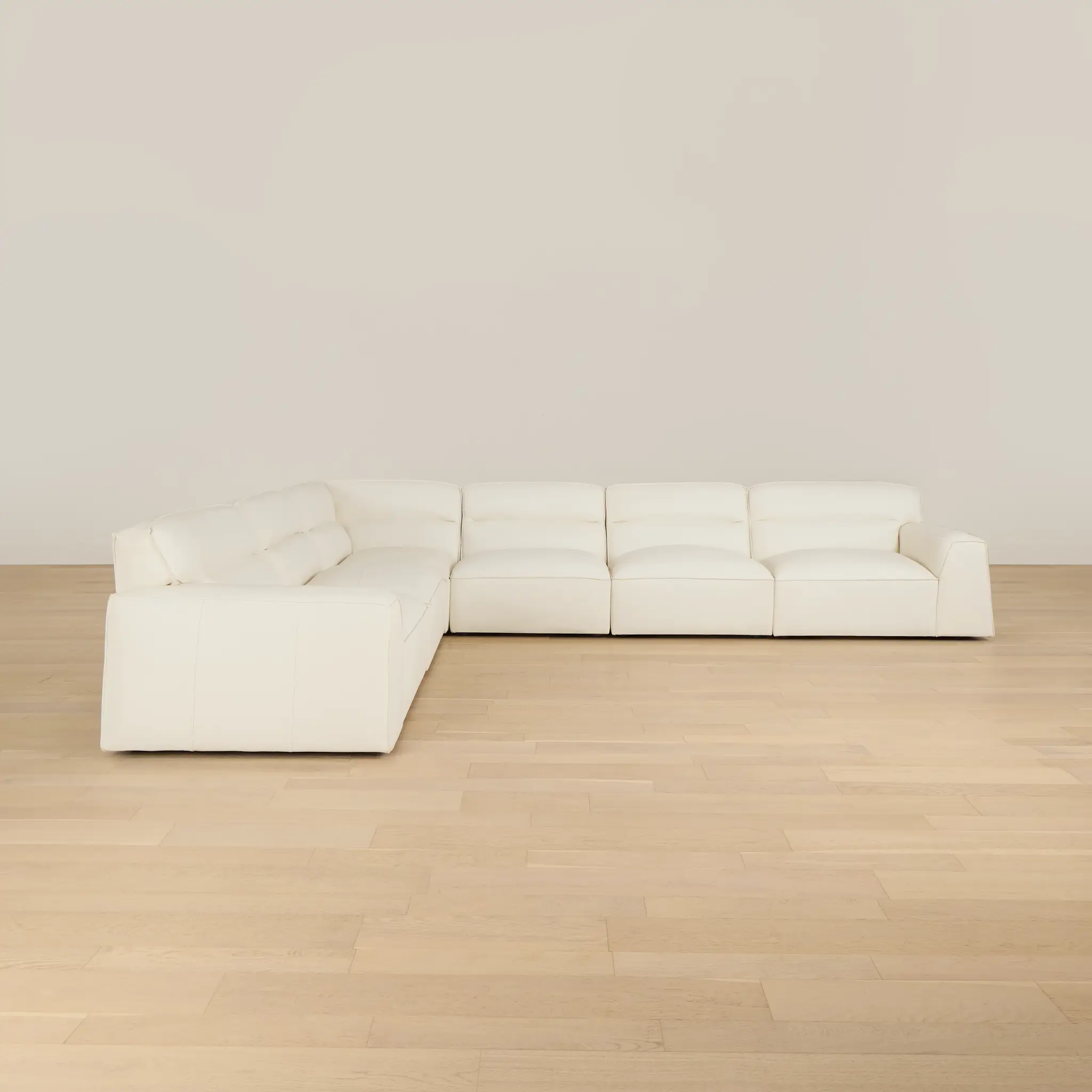 Blanca White Leather 6-piece Modular Sectional Blanca White Leather 6-piece Modular Sectional