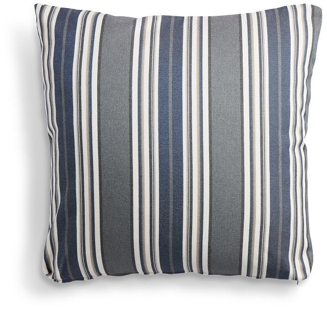 Amuse Blue Stripe 20" Accent Pillow