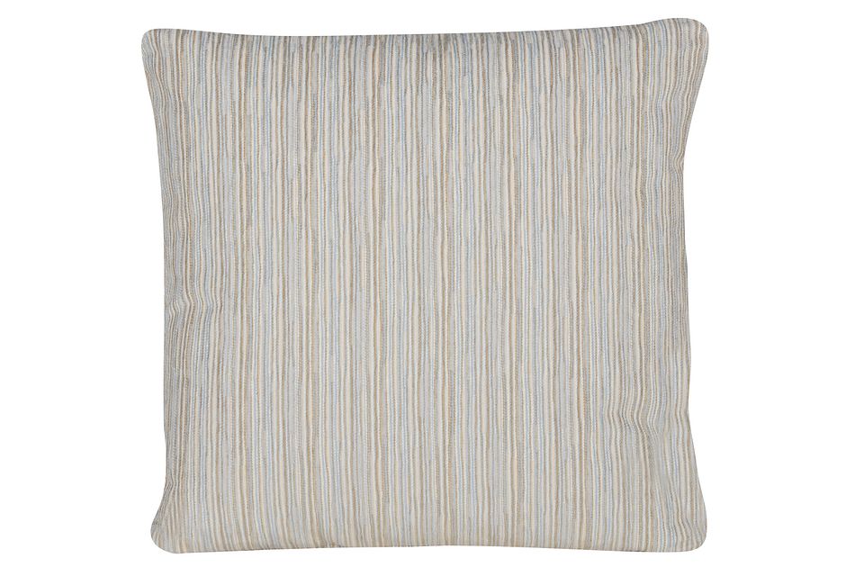 Cinna Light Blue Stripe Square Accent Pillow Home Accents