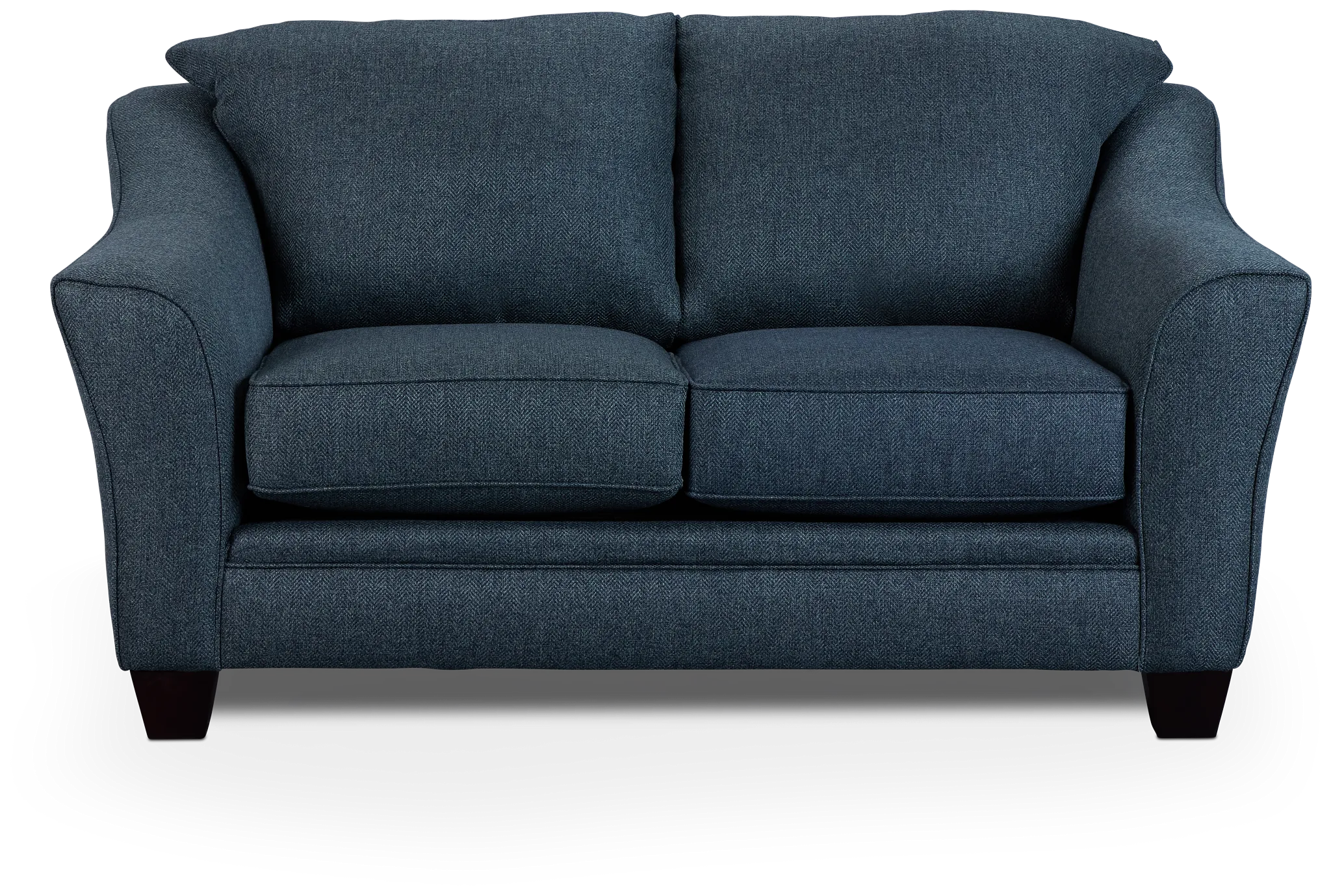 Avery Dark Blue Fabric Loveseat