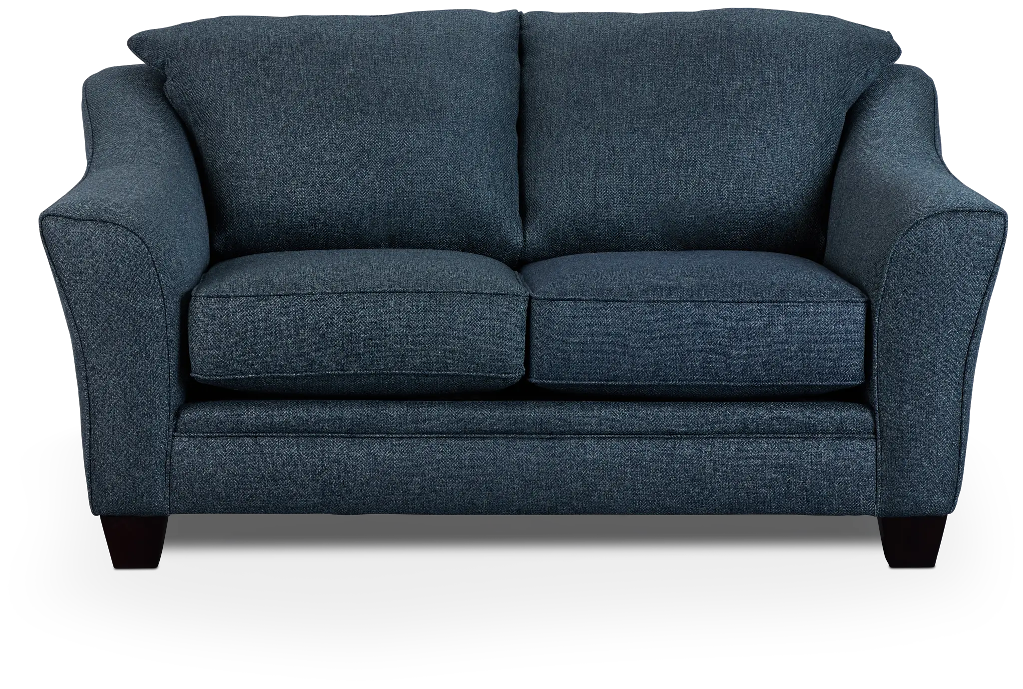 Avery Dark Blue Fabric Loveseat Avery Dark Blue Fabric Loveseat