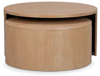 Matteo Light Tone Wood Nesting Coffee Table