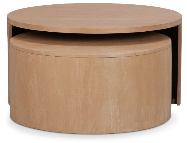 Matteo Light Tone Wood Nesting Coffee Table