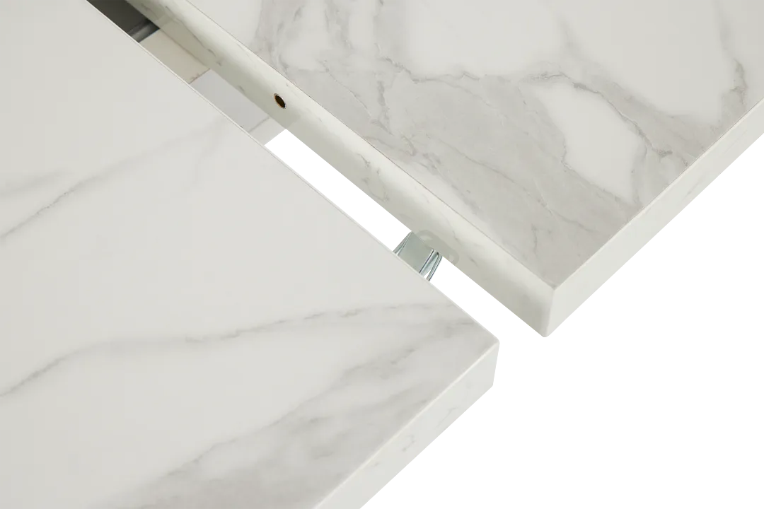 Modena White Rectangular Table