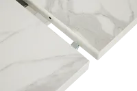 Modena White Rectangular Table