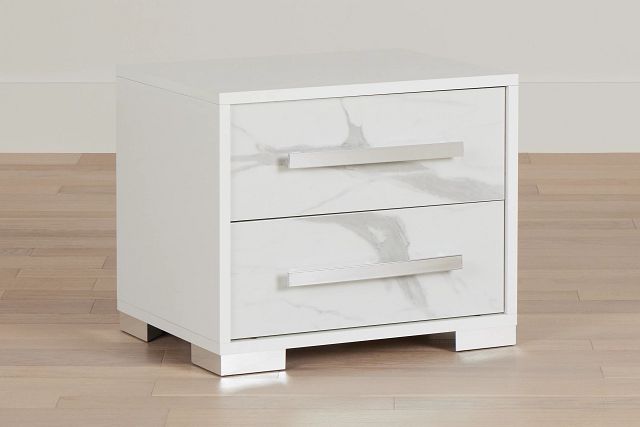 Modena White Nightstand