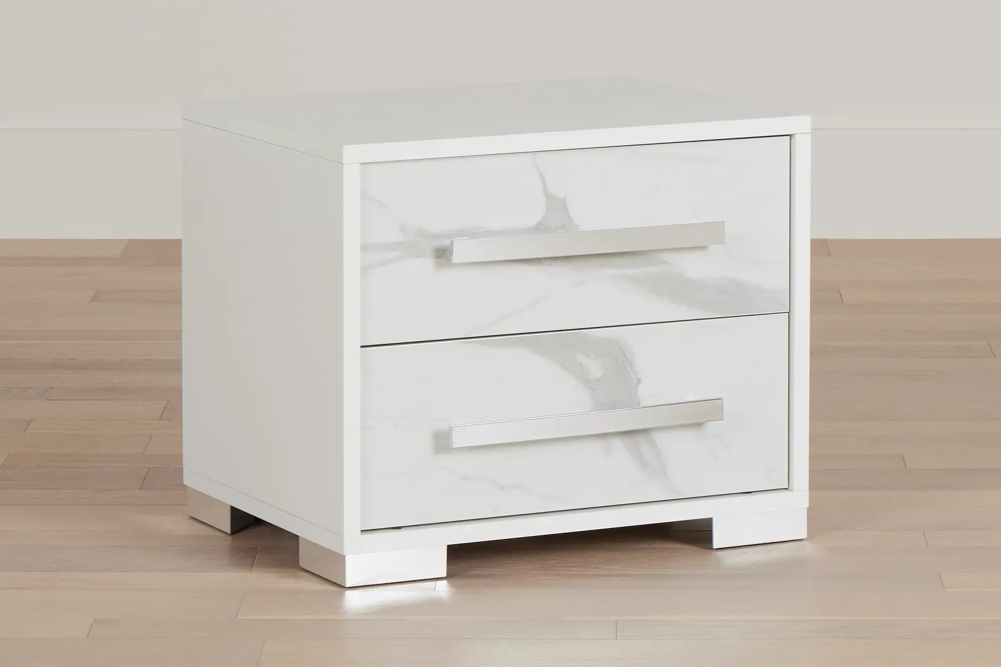 Modena White Nightstand Modena White Nightstand
