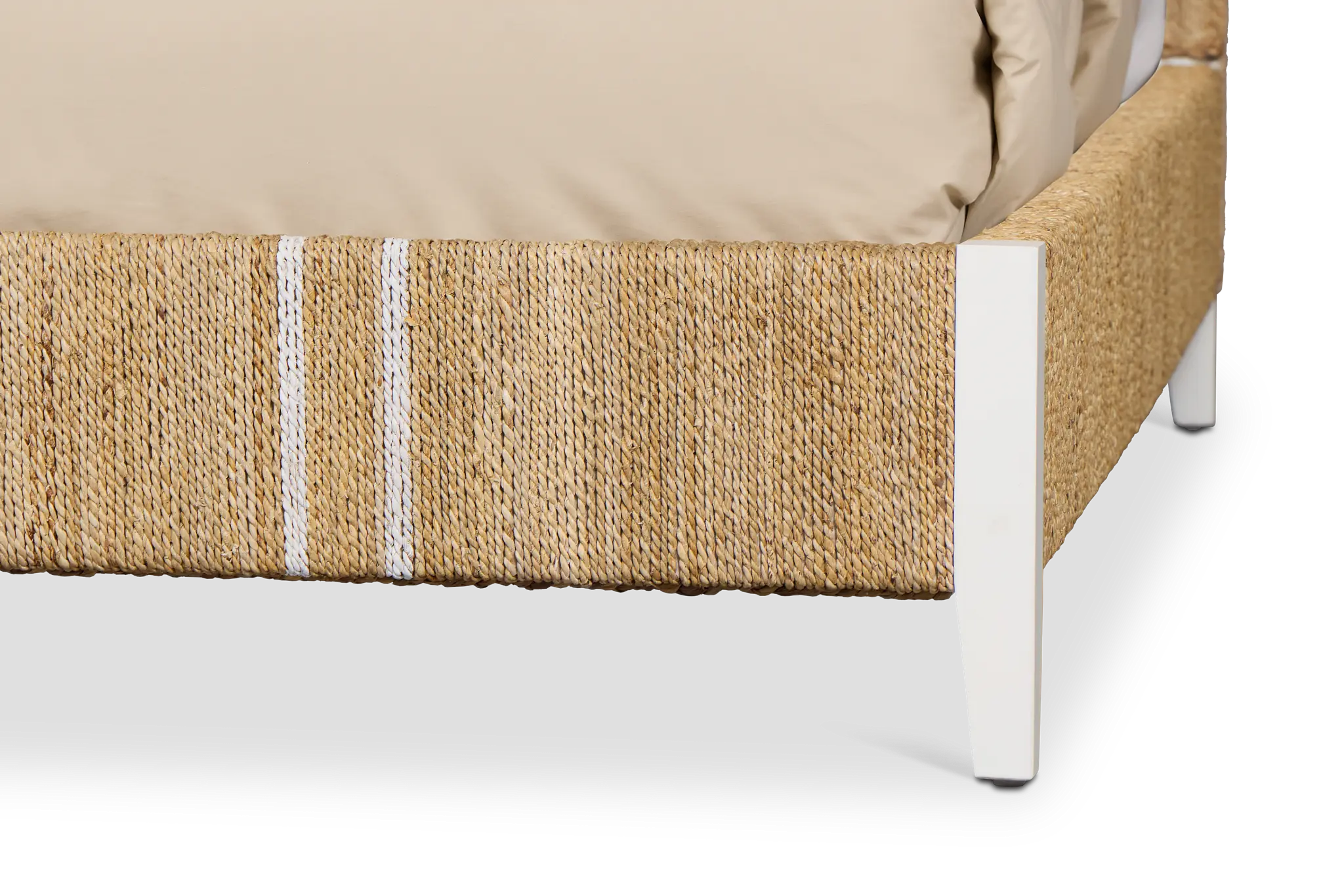 Nantucket Light Tone Woven Panel Bed Nantucket Light Tone Woven Panel Bed