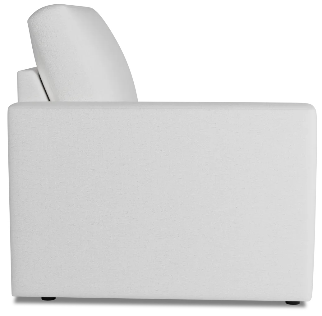 Citymod White Fabric Left Chair