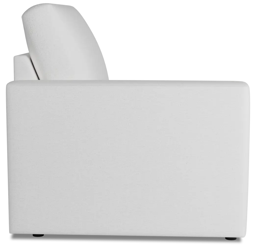 Citymod White Fabric Left Chair Citymod White Fabric Left Chair