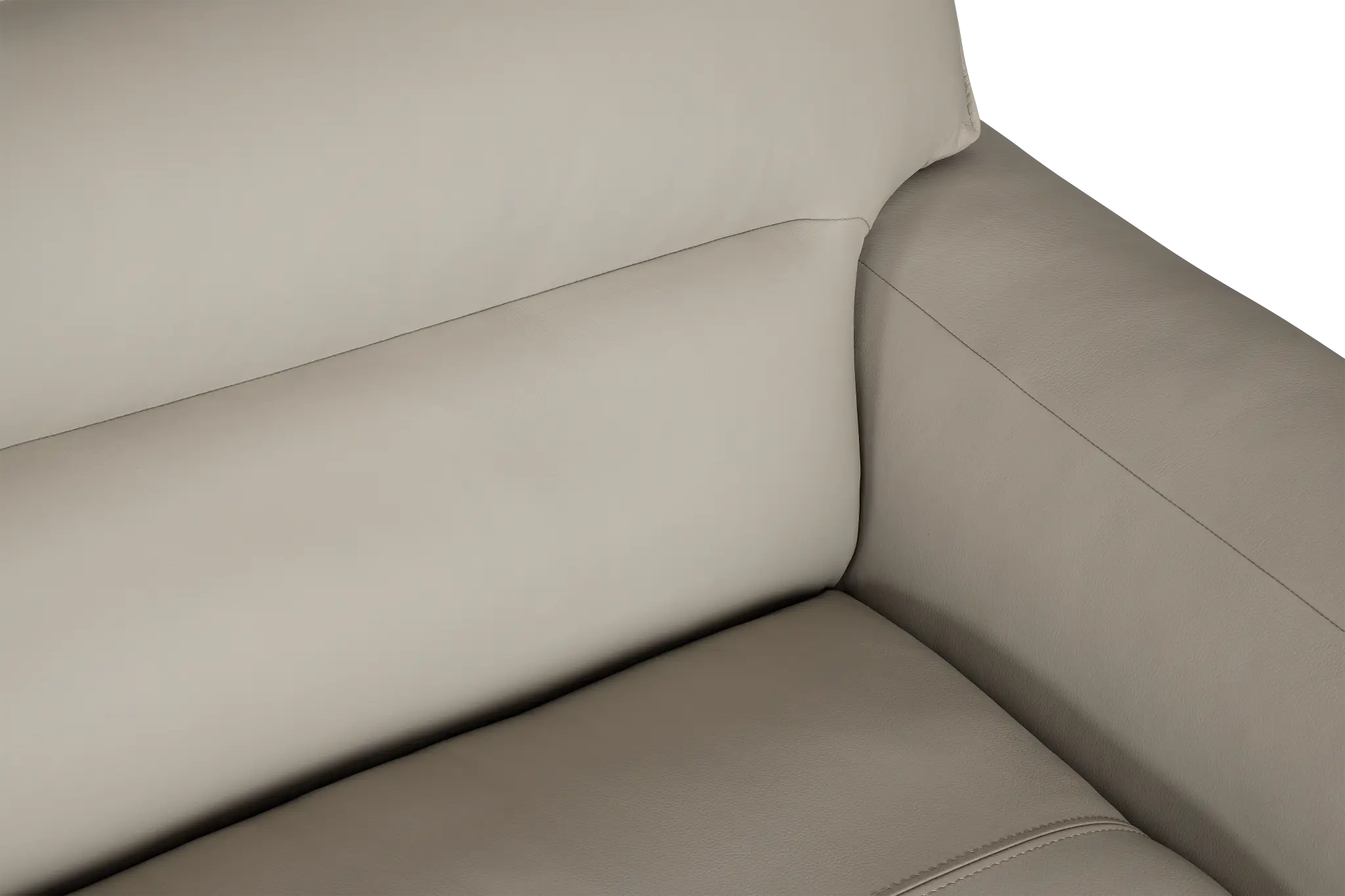 Blanca Gray Leather 4-piece Bumper Sectional Blanca Gray Leather 4-piece Bumper Sectional