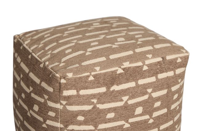 Pali Gray Accent Pouf