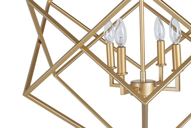 Cage Gold Chandelier (1)