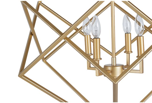 Cage Gold Chandelier