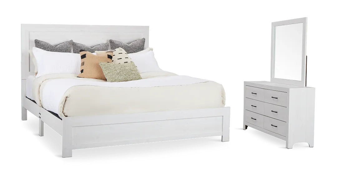 Ollie White Panel Bedroom