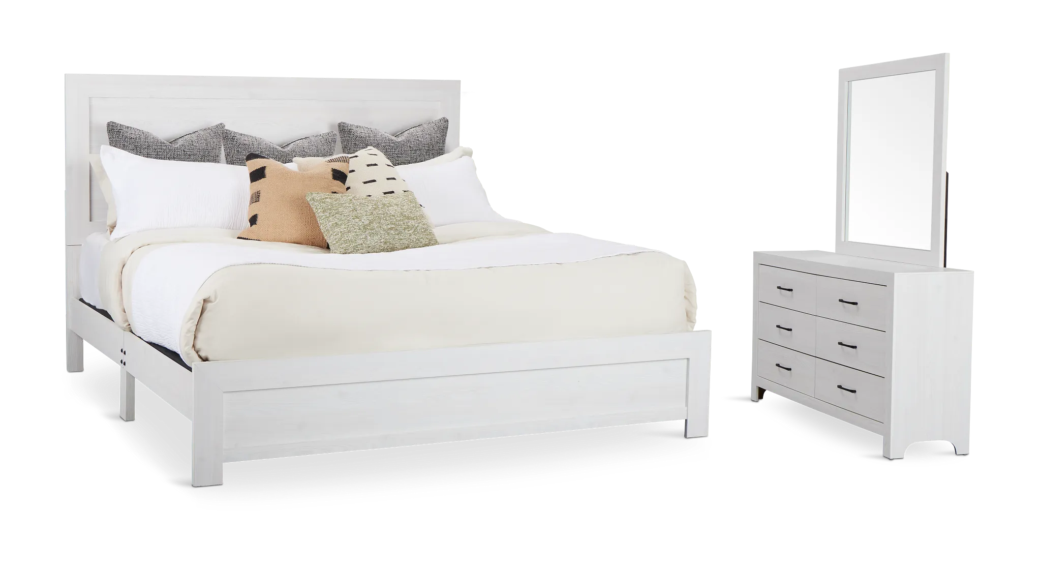 Ollie White Panel Bedroom