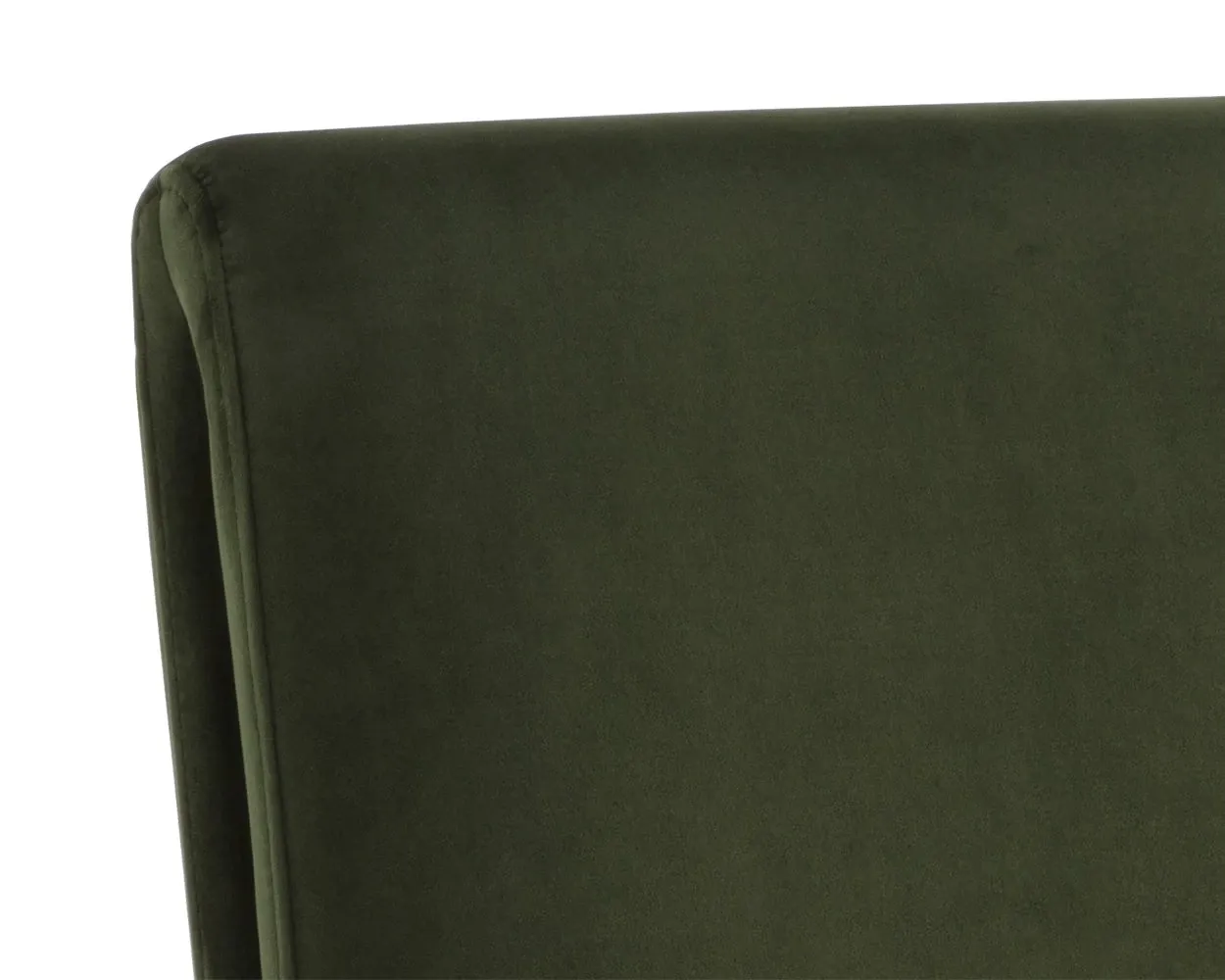 Heron Dark Green Fabric Upholstered Side Chair