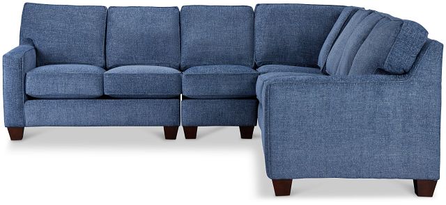 Andie Blue Fabric Large Two-arm Sectional