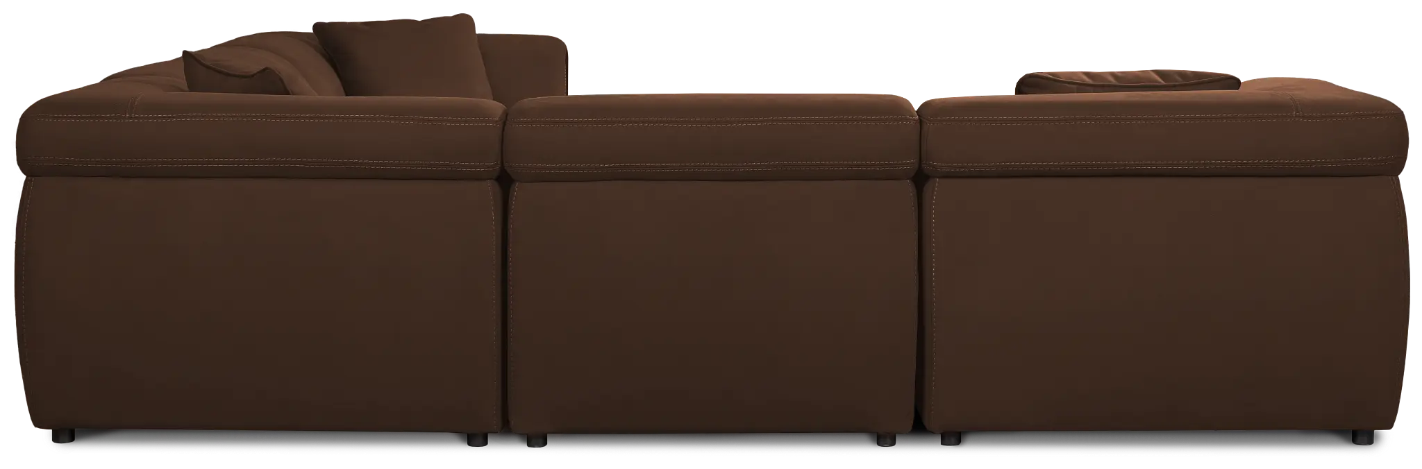 Aria Dark Brown Micro Immersive 5-piece Bumper Sectional W/2 Speakers Aria Dark Brown Micro Immersive 5-piece Bumper Sectional W/2 Speakers