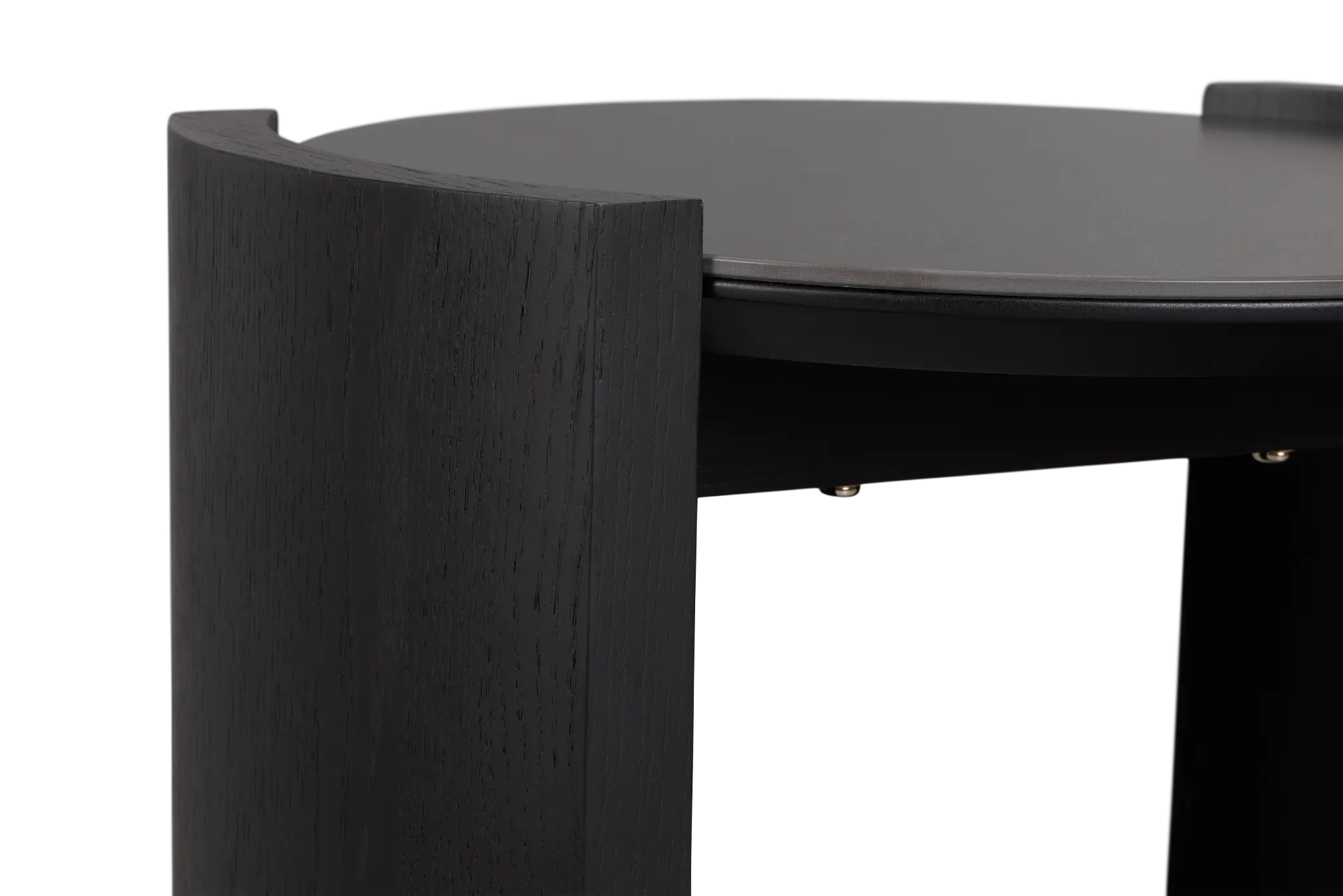 Nomad Black Ceramic Round End Table Nomad Black Ceramic Round End Table