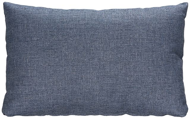 Harper Dark Blue Fabric Rectangular Accent Pillow (0)