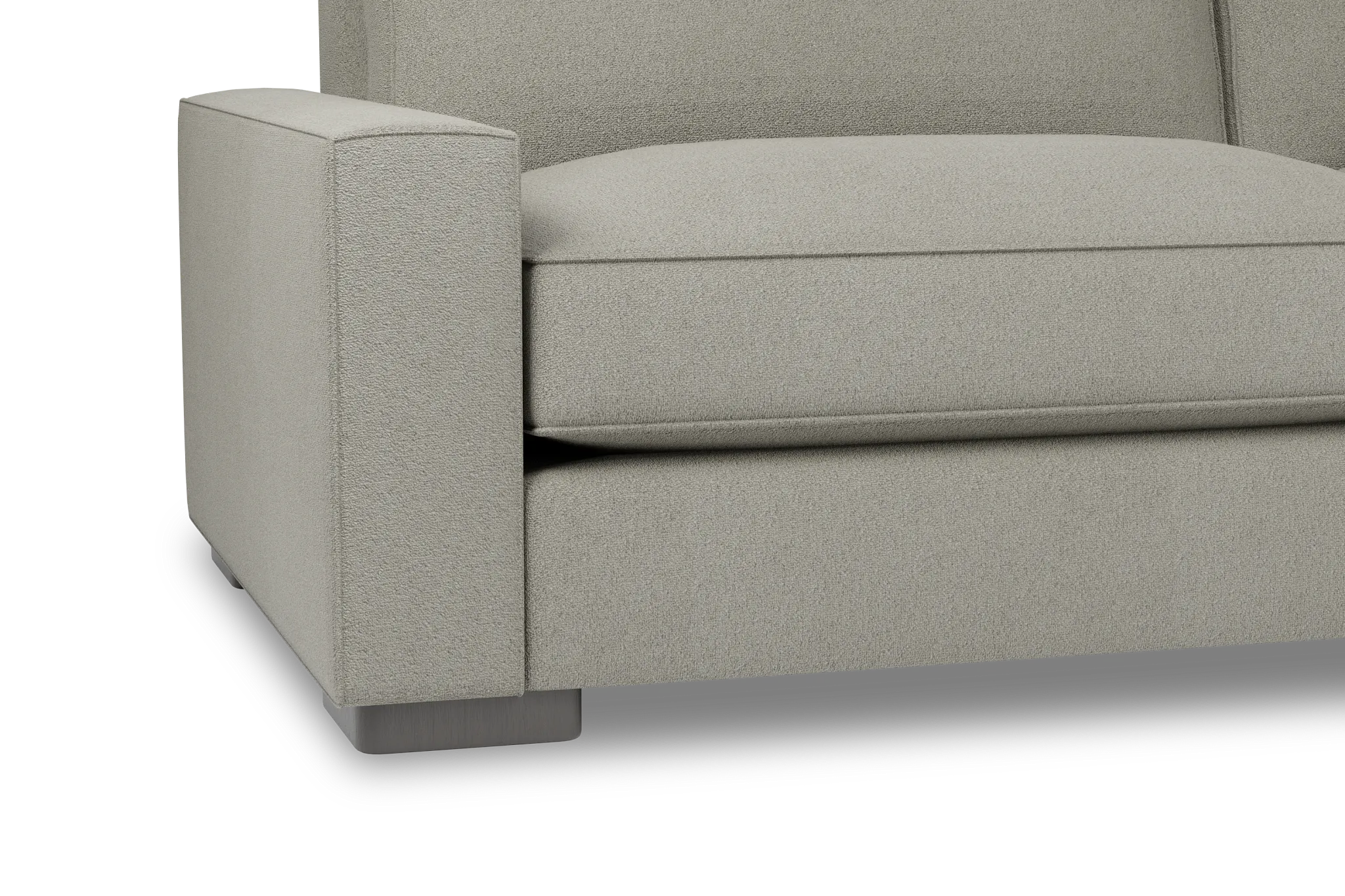 Edgewater Elite Gray 96" Sofa W/ 2 Cushions