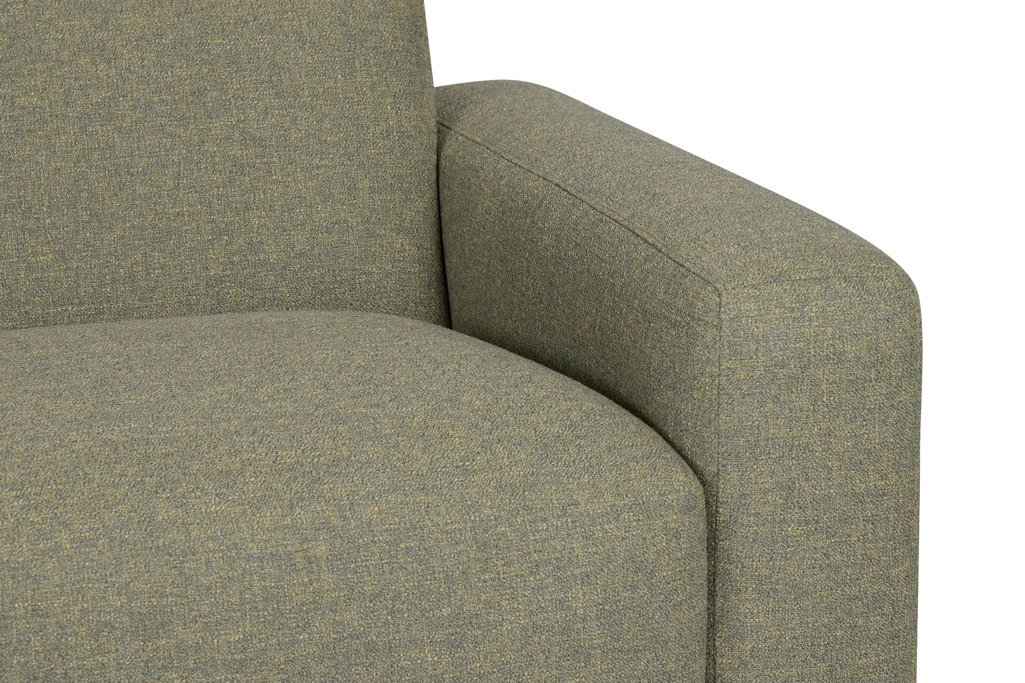 Baylor Green Fabric Right Chair