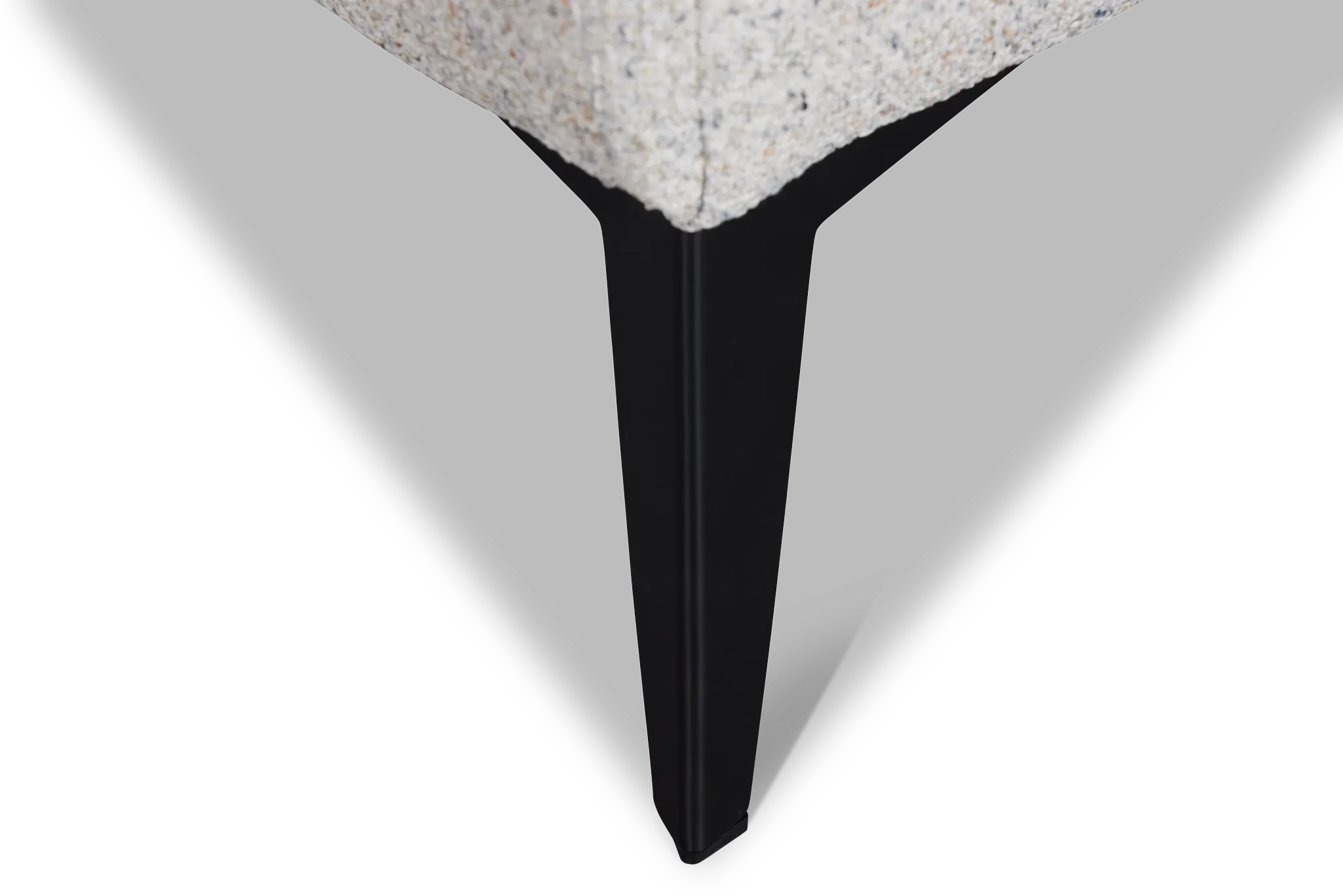 Alina Beige Fabric Ottoman