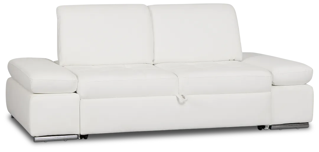 Eden White Micro Popup Sofa Sleeper