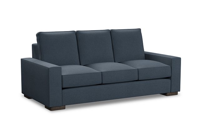 Edgewater Haven Blue 84" Sofa W/ 3 Cushions